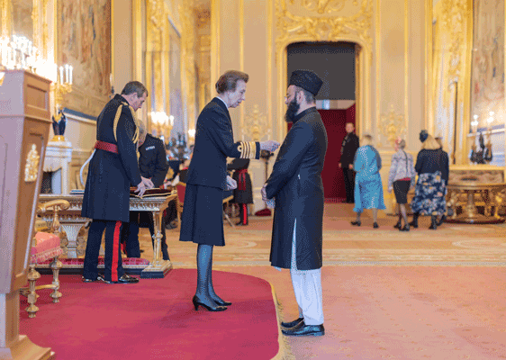 West Midlands Police volunteer chaplain receives MBE medal