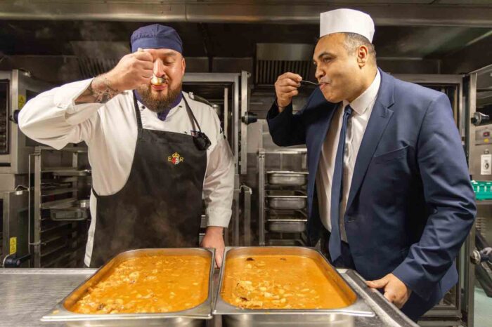 Chefs from Punjab Restaurant bring Navratri celebration to HMS Queen Elizabeth