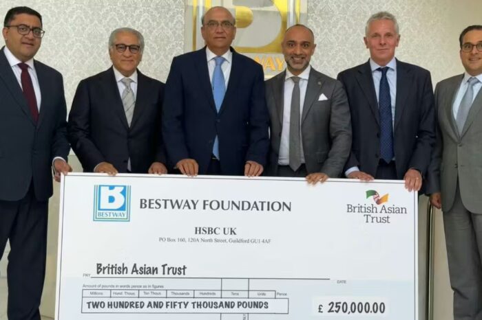 Bestway gives £250,000 to British Asian Trust