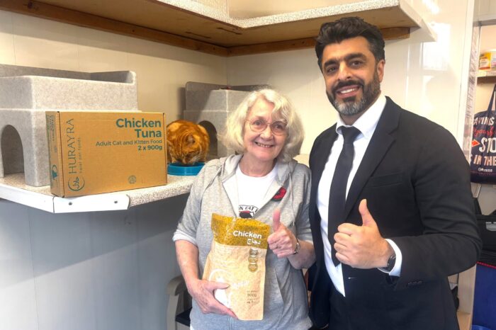 Hurayra Pet Foods Supports Allerton Cat Rescue with Generous Donation