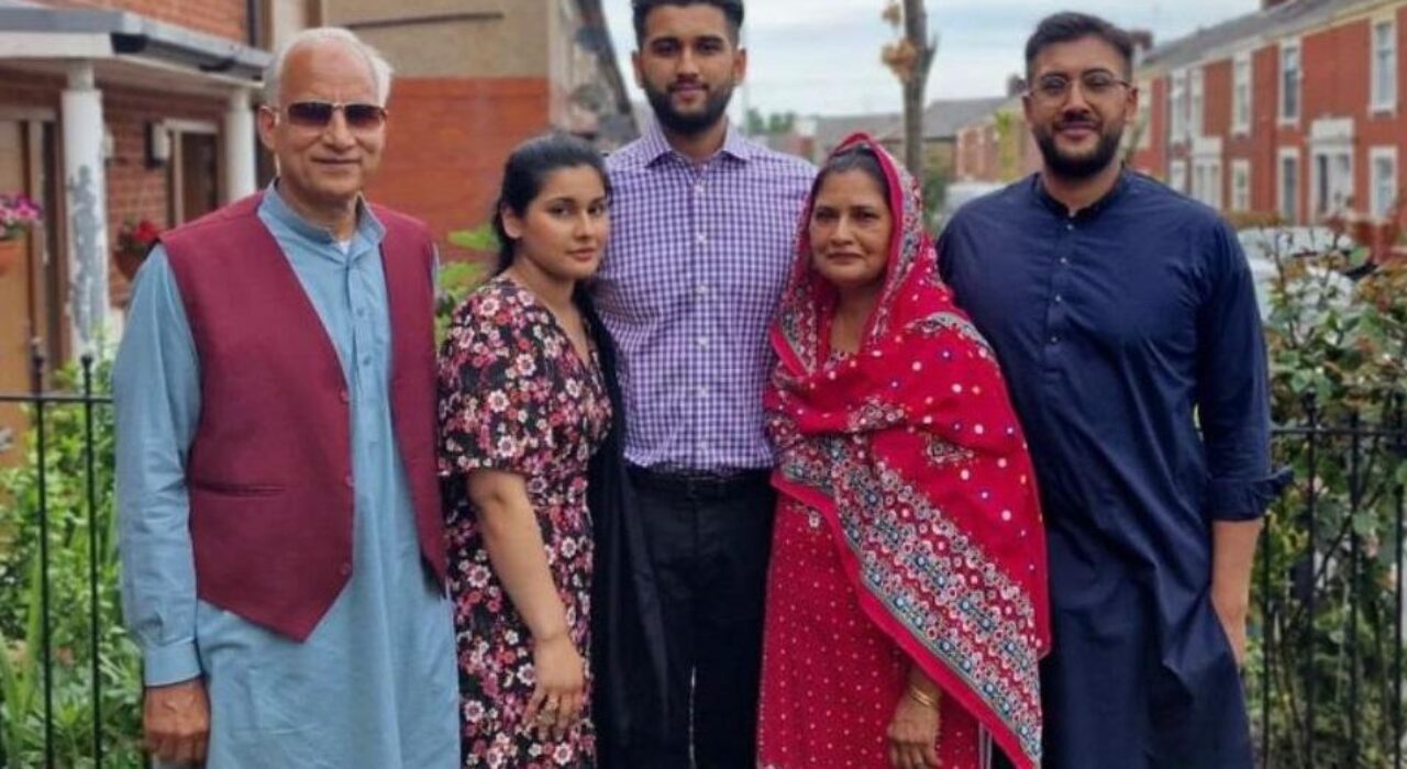 1 A Blackburn parents proud of their three highly-qualified children
