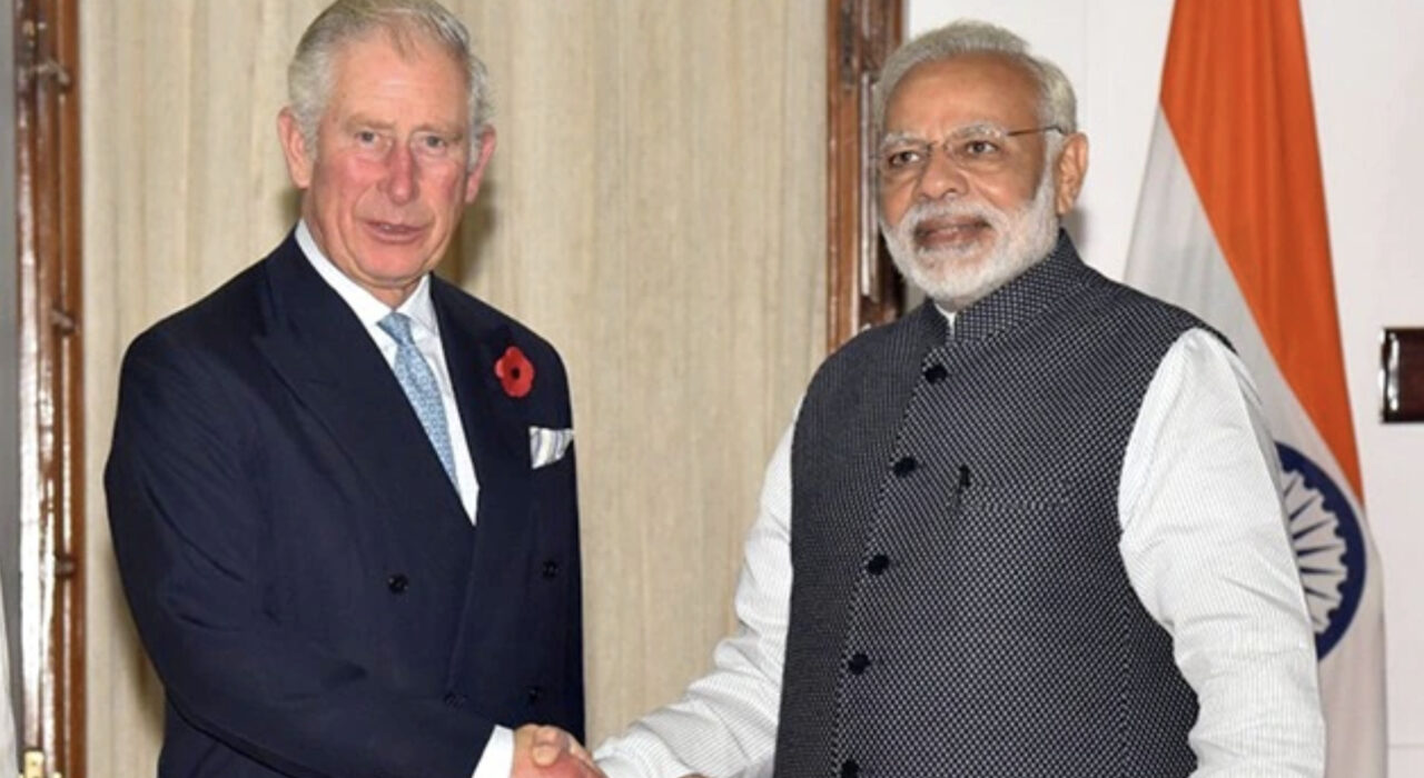 1 A India's prime minister holds a rare talk with King Charles III