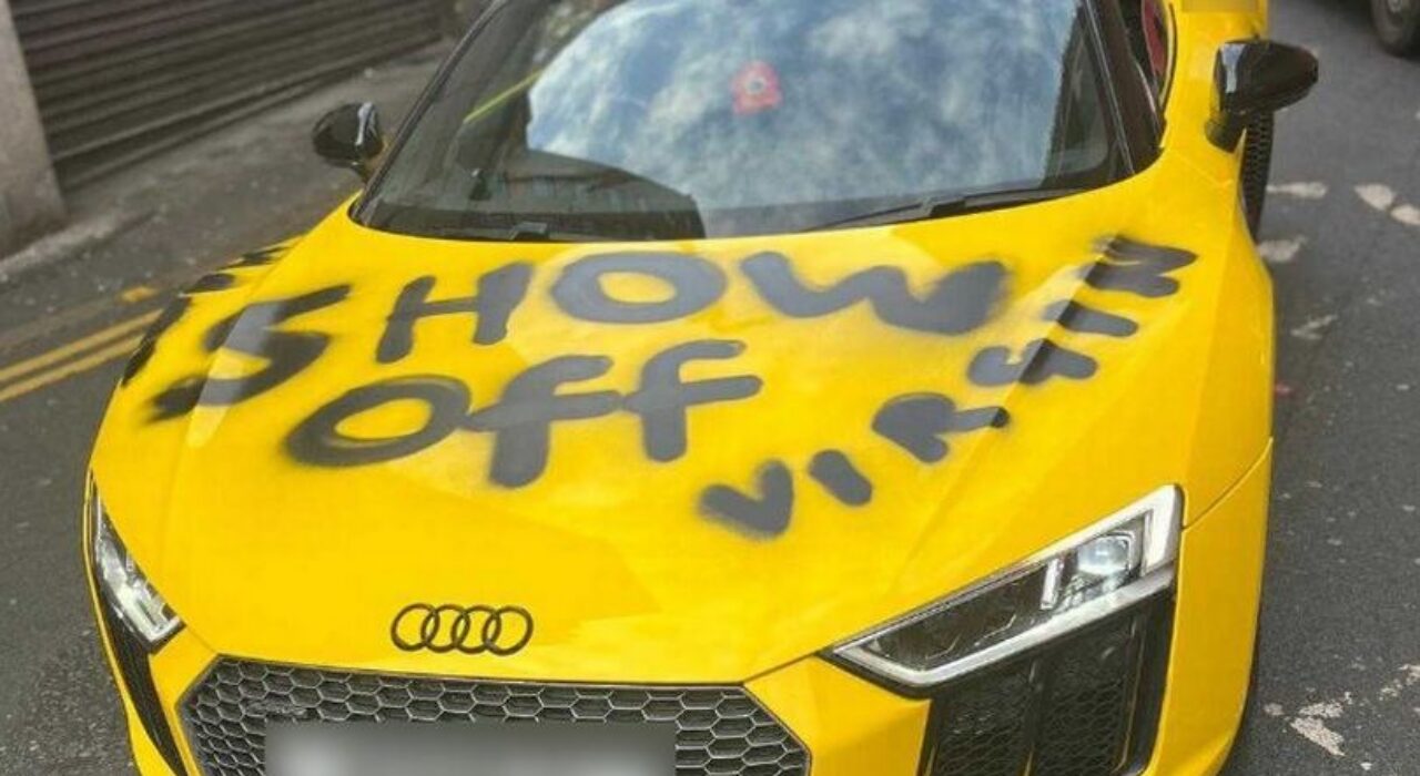 1 A Young crypto millionaire “gutted” after his luxury car is painted with swear words