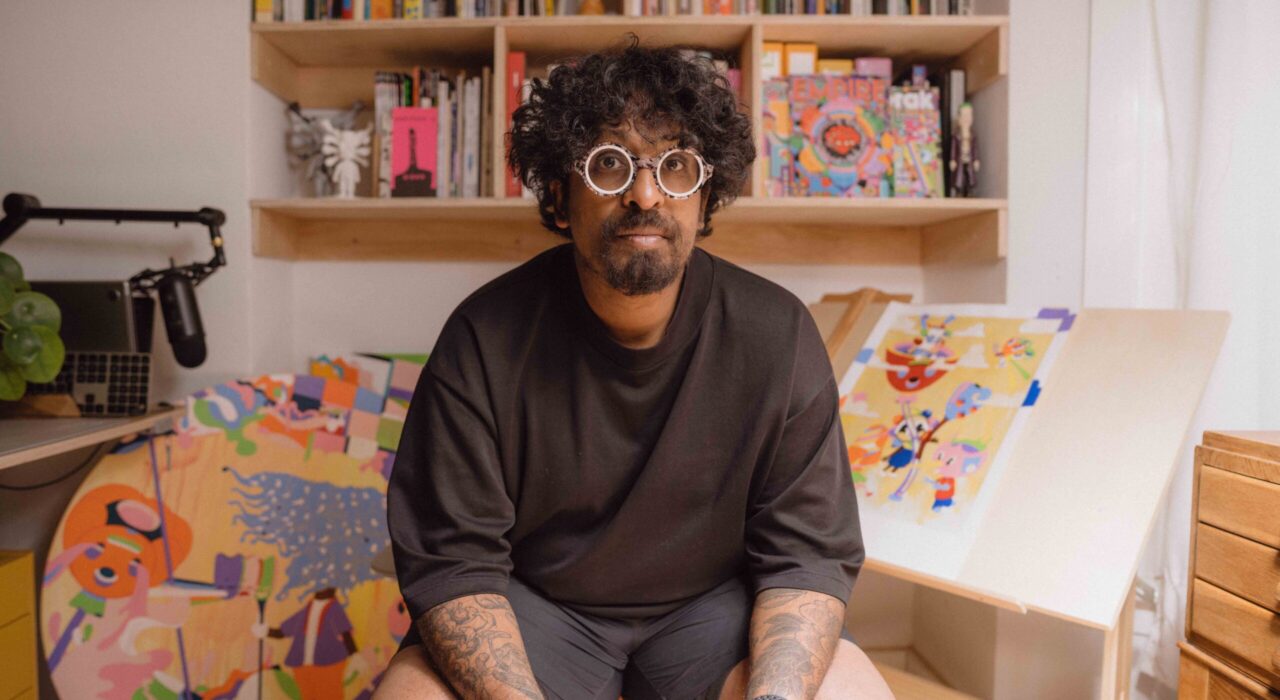 2 A British Asian artist Murugiah to unveil a dazzling light sculpture created to celebrate Diwali, in September