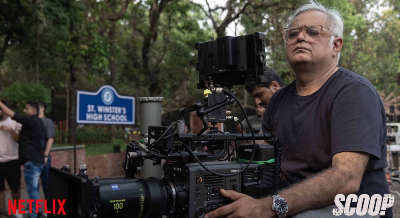 Scoop S1. HansalMehta, in Scoop S1. Cr. Courtesy of Netflix © 2023