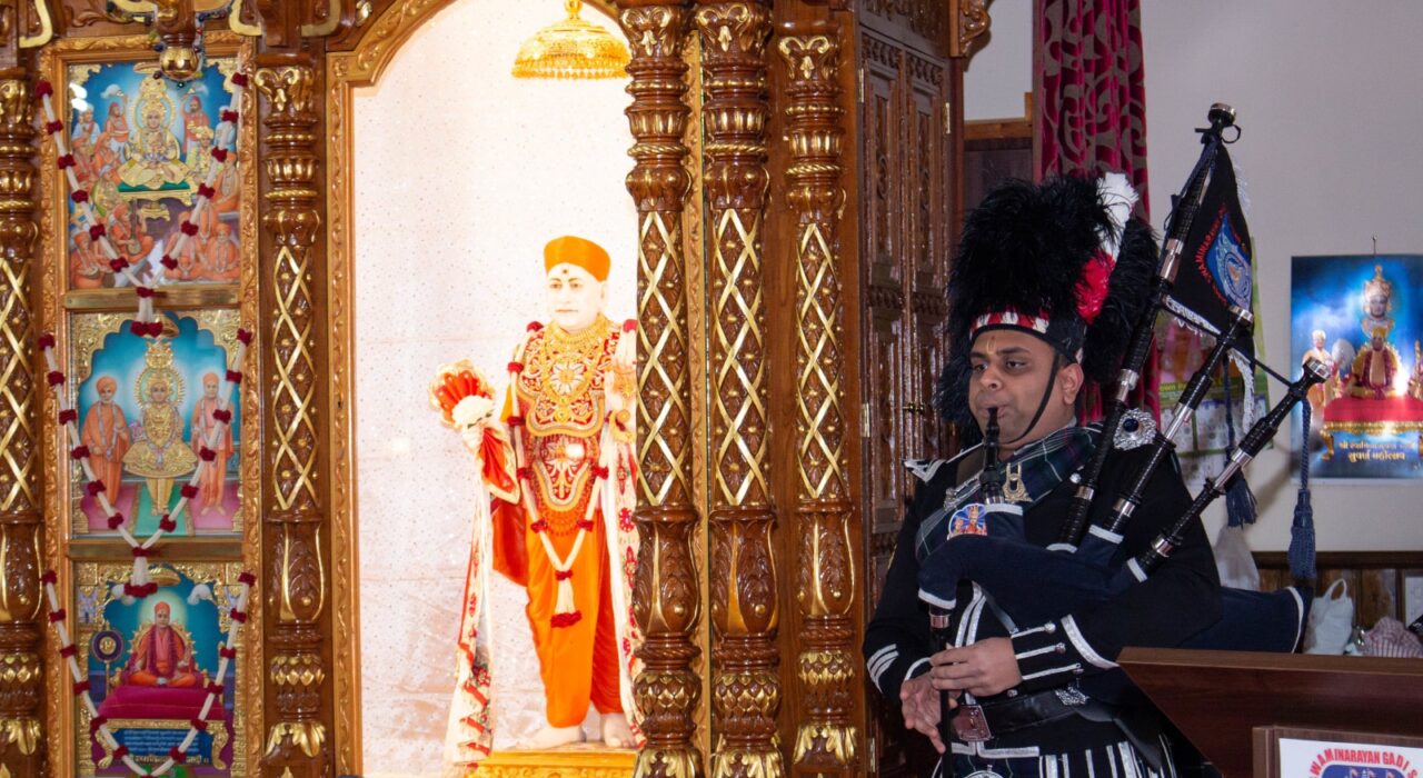 2 A Shree Swaminarayan Mandir Bolton organises pipe band march to raise funds for the victims of the earthquake in Turkey and Syria-min