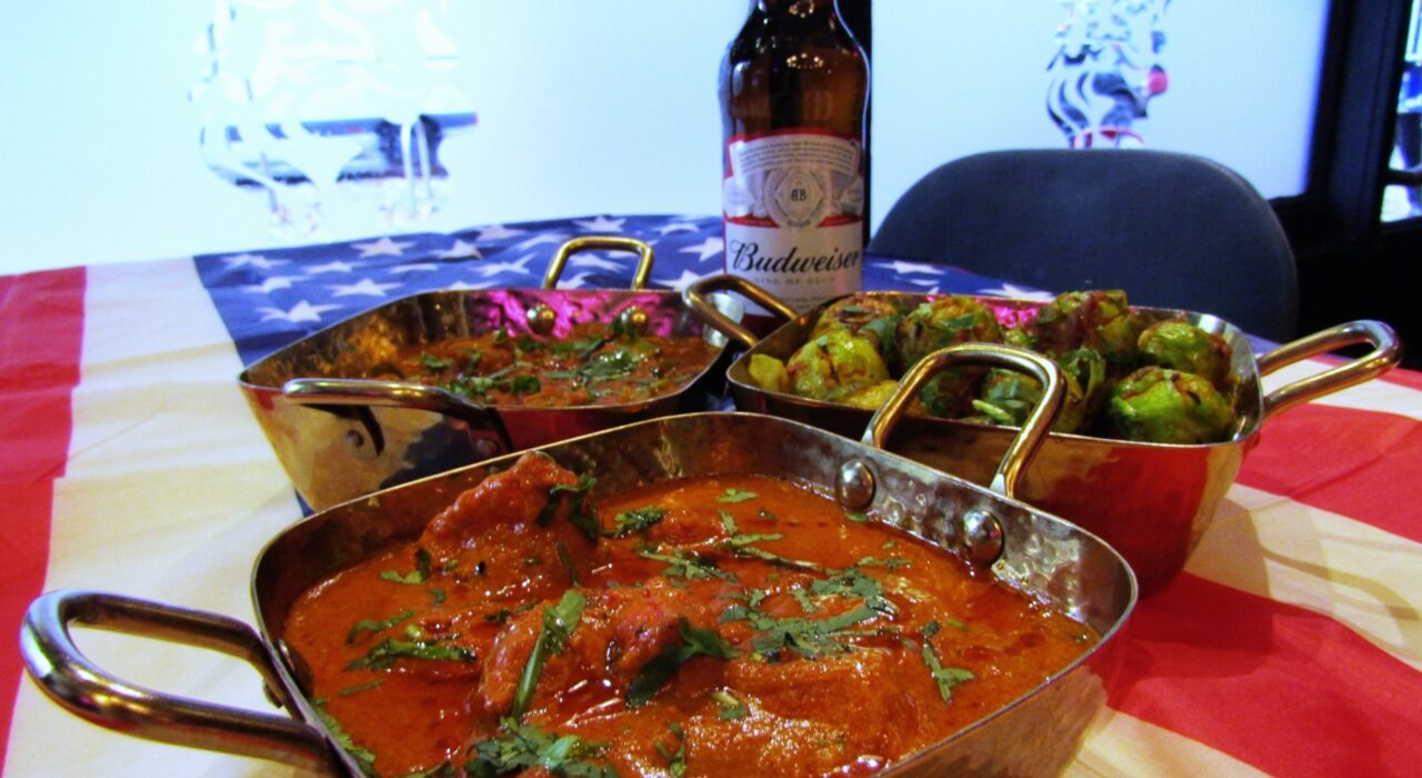 2A. Turkey Masala, Pumpkin Curry and Sprouts