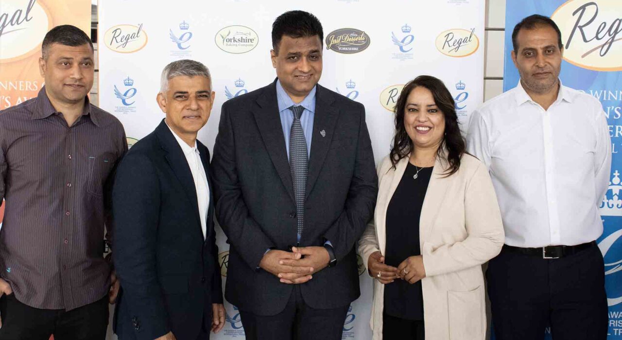 3 A The mayor of London, Sadiq Khan, visits the head office of Regal Foods