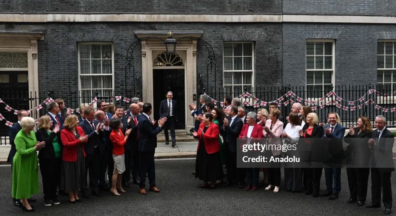 LONDON, UNITED KINGDOM - JULY 09: British Prime Minister Sir Keir Starmer (C) attends the weekly Cabinet meeting with newly elected Scottish Labour MPs at 10 Downing Street in London, United Kingdom on July 09, 2024. (Photo by Rasid Necati Aslim/Anadolu via Getty Images)