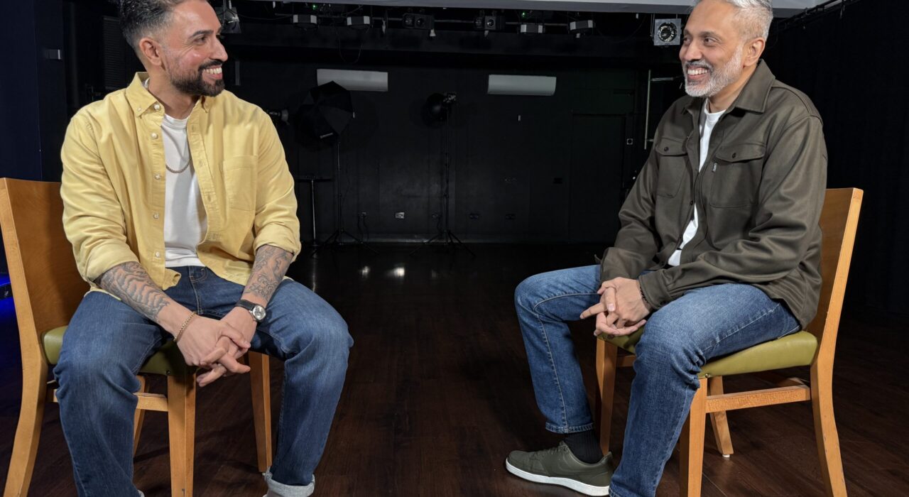 Credit to the Dad Project- Naroop Jhooti (L) with Nemash Patel(R)